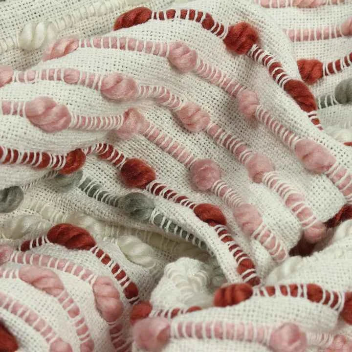 Dhadit Stripe Throw – Blush