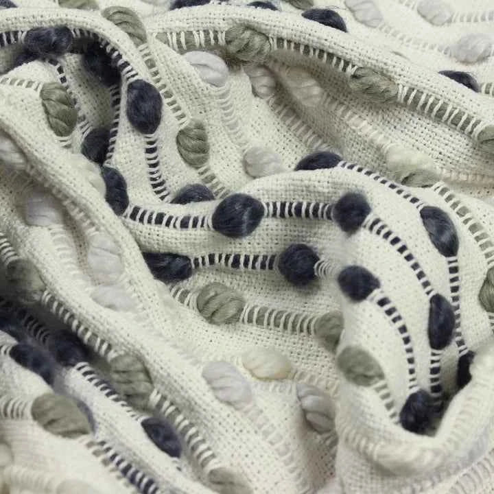 Dhadit Stripe Throw – Grey