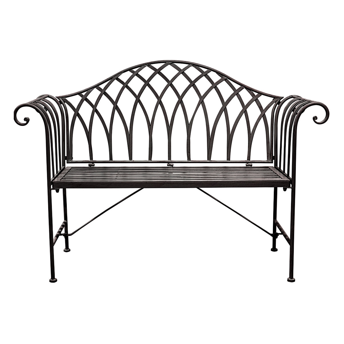 Duchess Outdoor Bench Noir   In Stock - WowCornwall