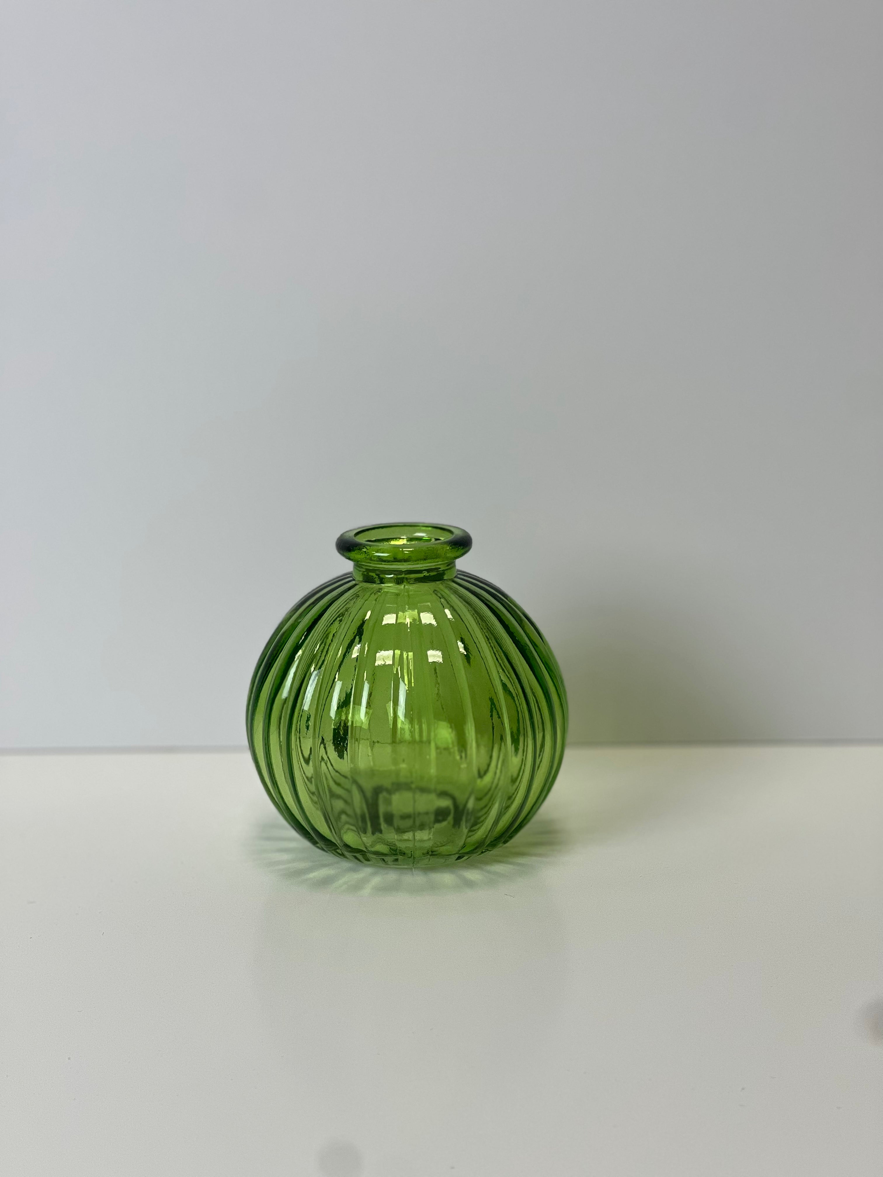 Emerald Green Round Bottle - WowCornwall