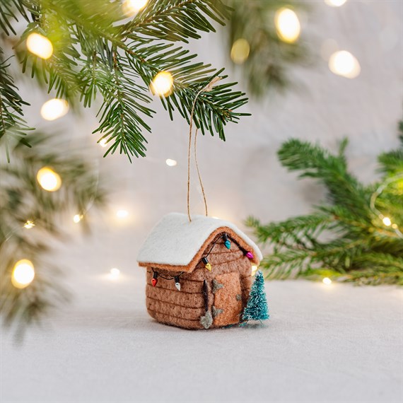 Felt Shed Hanging Decoration - WowCornwall