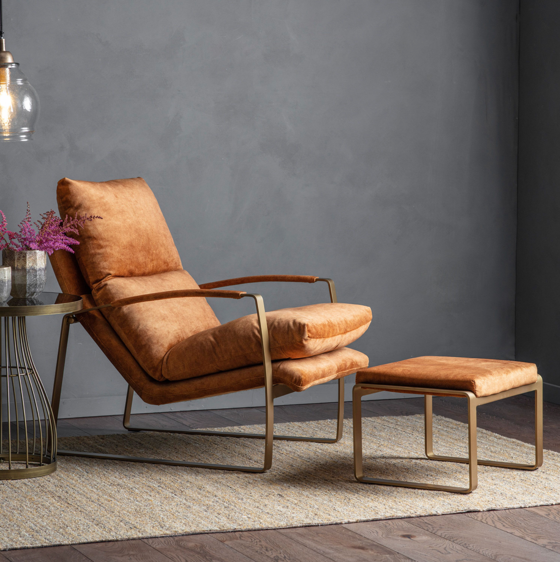 Fabien Footstool Ochre