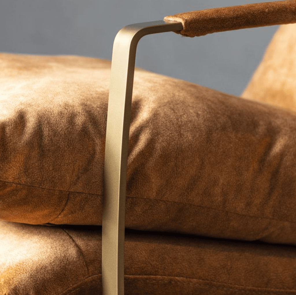 Fabien Lounger Ochre 650x960x920mm - WowCornwall