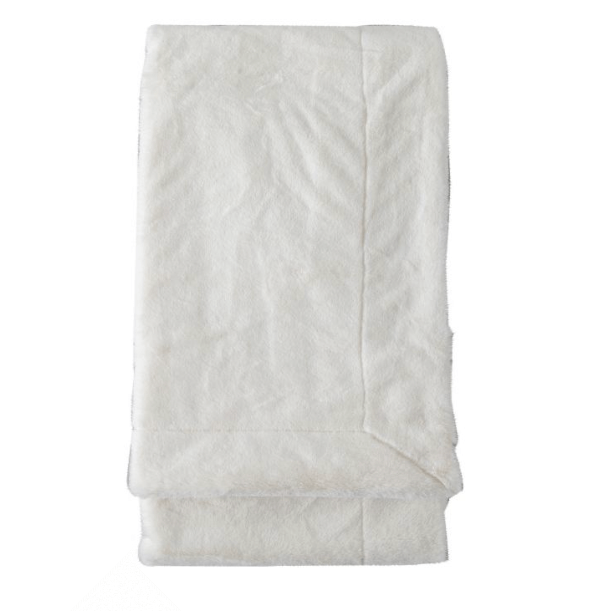 Cream Faux Fur Throw - WowCornwall