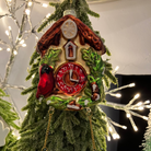 Festive cuckoo clock bauble Christmas Decoration - WowCornwall