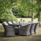 Fior 8 Seater Dining Set Grey