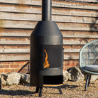 Firenze Chiminea with Pizza Shelf 500x500x1835mm - WowCornwall