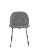 Flanagan Chair Light Grey Velvet (2pk) - WowCornwall