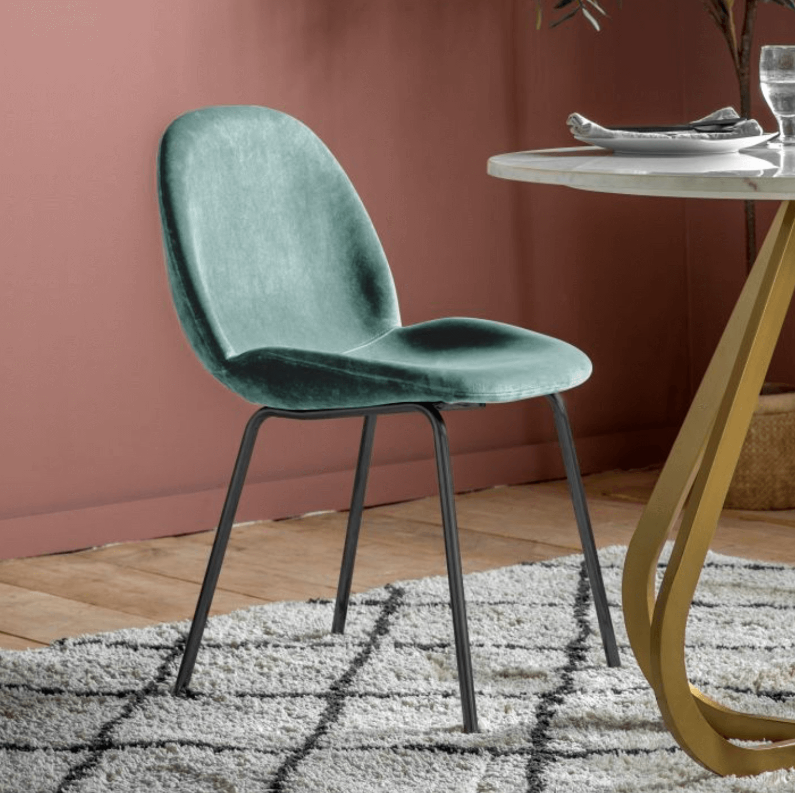 Flanagan Chair Mint Velvet (2pk) - WowCornwall