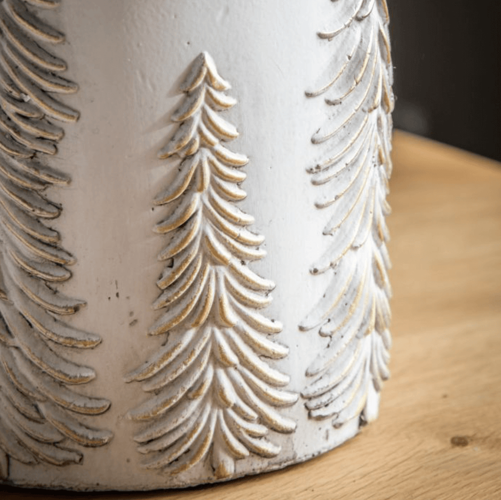 Forest Vase White & Gold - WowCornwall