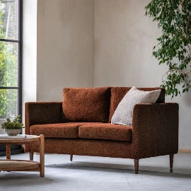 Gateford Sofa 2 Seater Rust 1370x840x840mm - WowCornwall