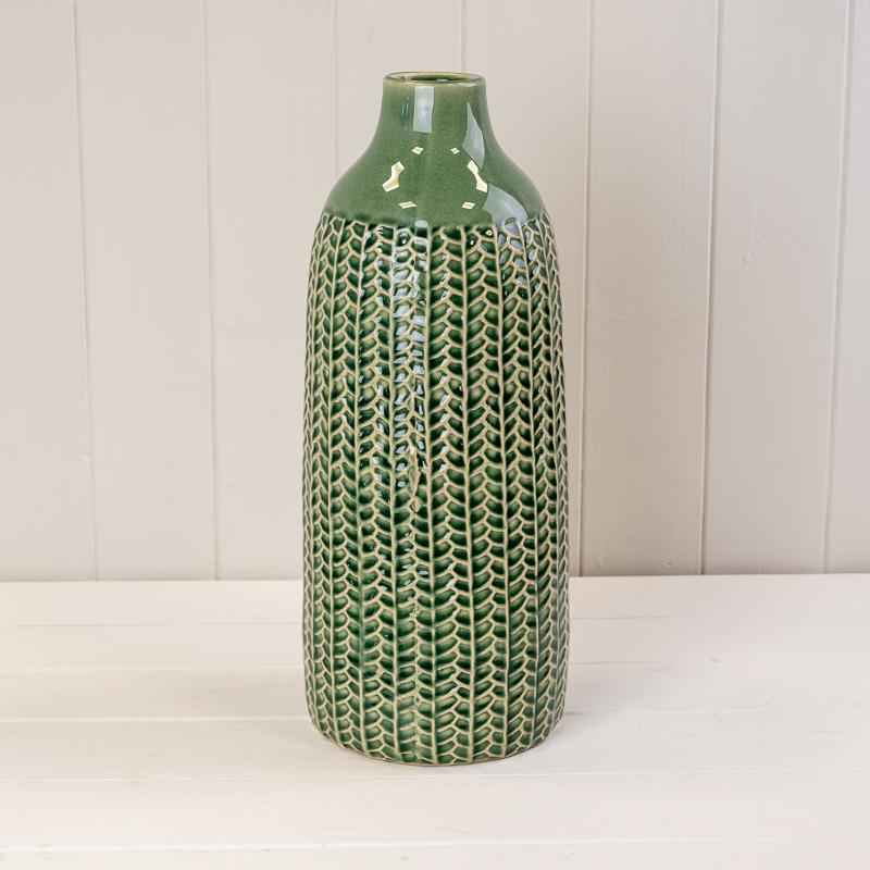 Green Ceramic Vase – 37.5cm