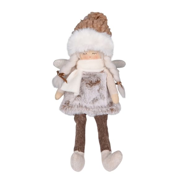 Helga Fur Wrapped Angel - WowCornwall