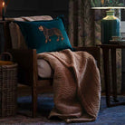 Haze Velvet Quilted Throw – Coral