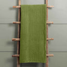 Haze Velvet Quilted Throw – Grass