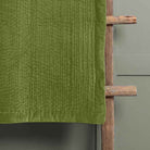 Haze Velvet Quilted Throw – Grass