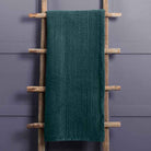 Haze Velvet Quilted Throw – Ocean