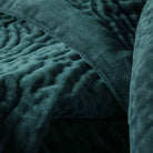 Haze Velvet Quilted Throw – Ocean