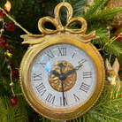 Gold Pocket Watch Bauble Decoration