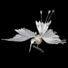 White Hummingbird on clip Christmas Decoration - WowCornwall