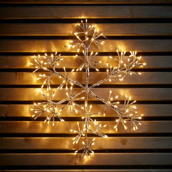 LED frame light snowflake flashing effect outdoor 336 LED - WowCornwall