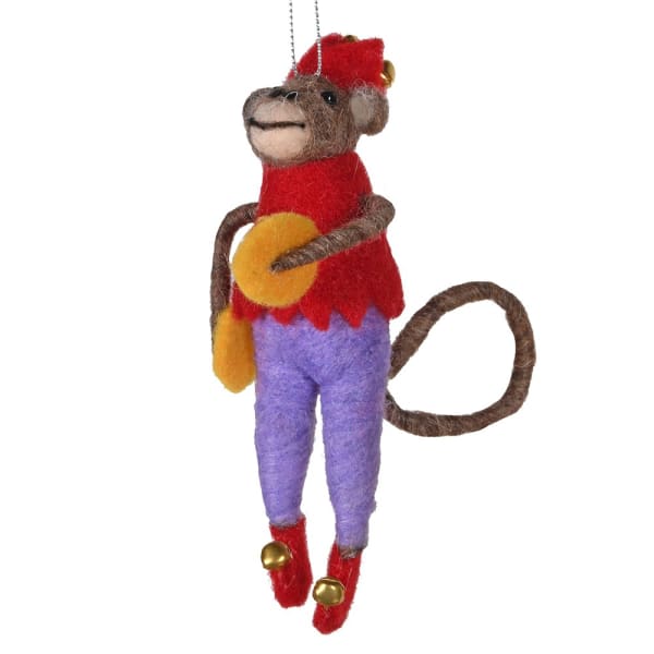 Miguel circus monkey Christmas Decoration - WowCornwall