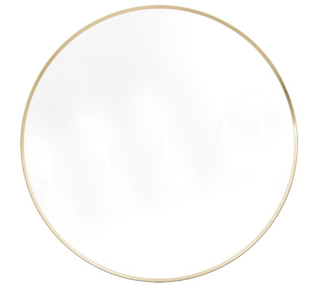 Holworth Round Mirror in two colours and two sizes - WowCornwall