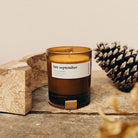 Late September, coconut + rose premium soy candle - WowCornwall