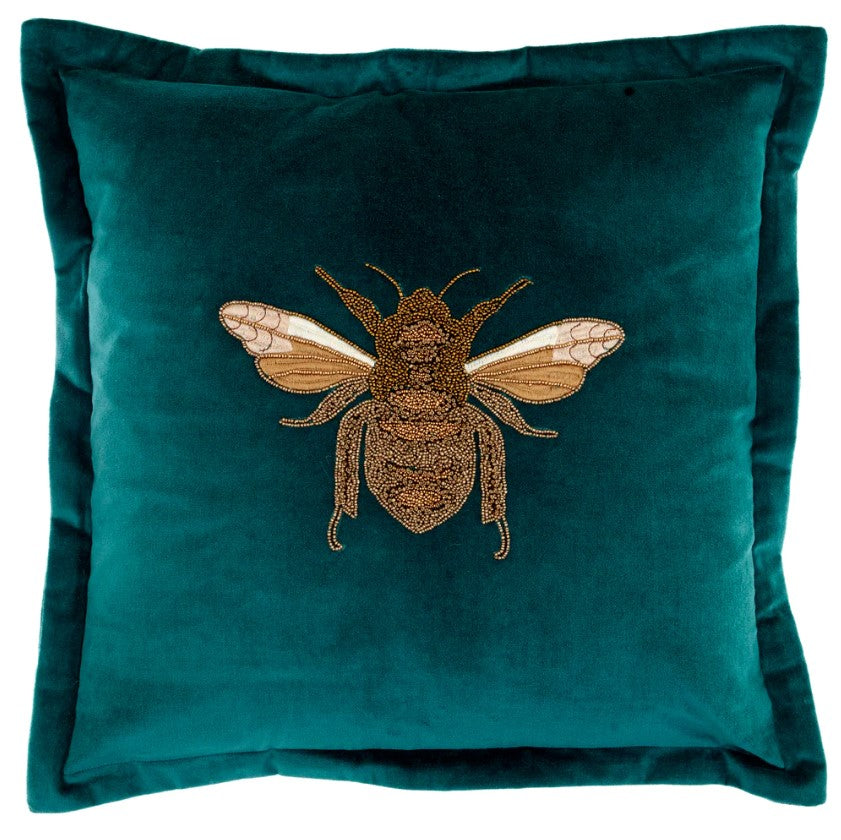 Layla Cushion Cover Teal - WowCornwall