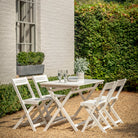 Lindos White Folding Dining Set