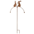 Metal Garden Balancing Hare Stake