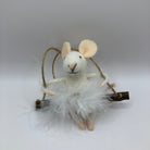 Matilda mouse on swing Christmas Decoration - WowCornwall