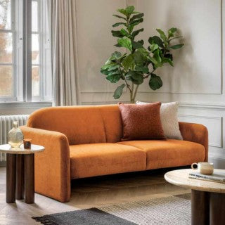 Massa 3 Seater Sofa Amber 2000x960x840mm - WowCornwall