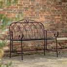 Matera Outdoor Bench Noir   In Stock - WowCornwall