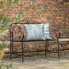 Matera Outdoor Bench Noir   In Stock - WowCornwall