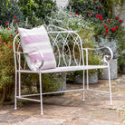 Matera Outdoor Bench Vanilla   In Stock - WowCornwall