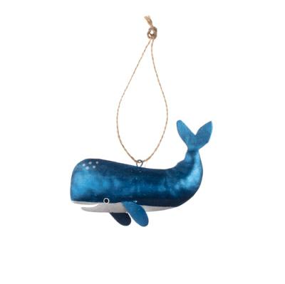 Metallic Whale Decoration - WowCornwall