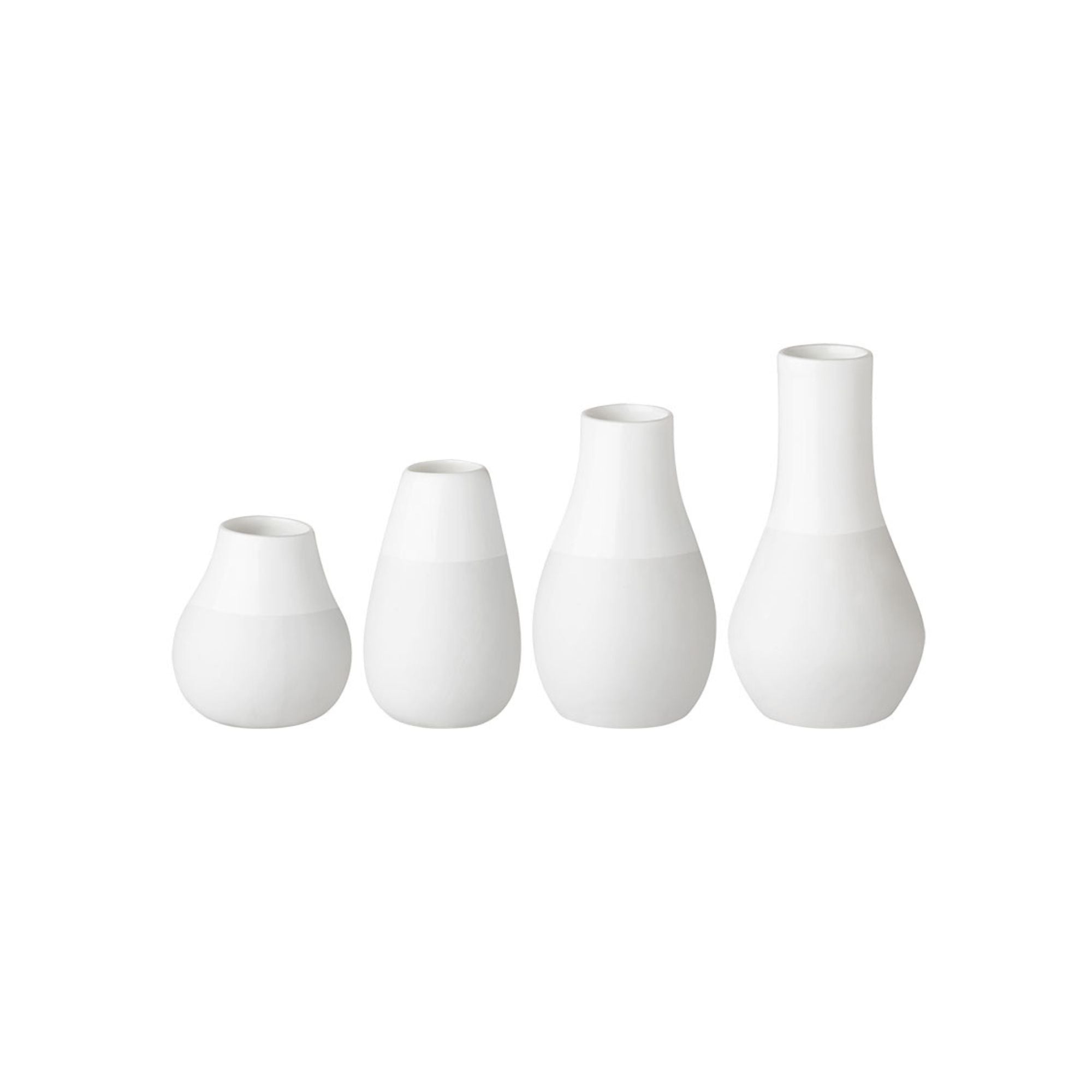 Porcelain Mini Vase Set of 4 pcs - WowCornwall