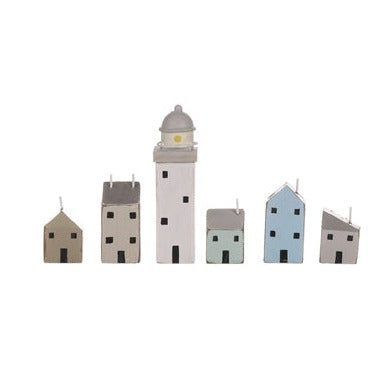 Mini Seaside Village - 1 set of 6 pieces - WowCornwall