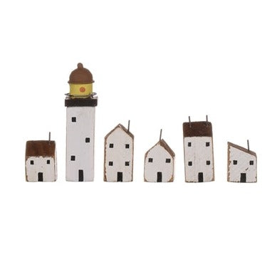 Mini Seaside Village - 1 set of 6 pieces - WowCornwall