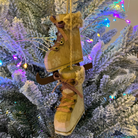 Mini hanging ice skates Christmas Decoration - WowCornwall