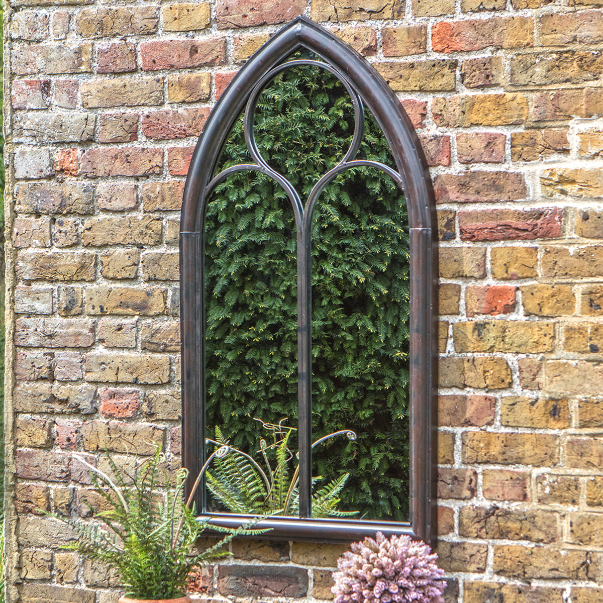 Monica Outdoor Mirror Noir 610x40x1120mm - WowCornwall