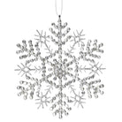 Silver snowflake Christmas Decoration - WowCornwall