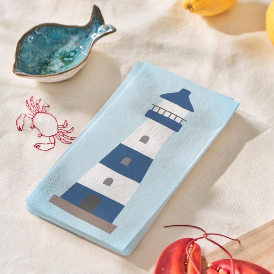 Napkin lighthouse 16 pcs per pack - WowCornwall