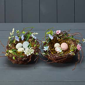 Nest of Eggs in Mixed Colours (13cm) - WowCornwall