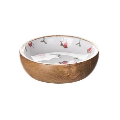 Tiny Robins Nibbles Bowl 13cm by Shoeless Joe - WowCornwall