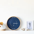 Navy Blue Wood Tide Clock - WowCornwall