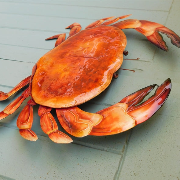 Orange Crab Wall Art - WowCornwall