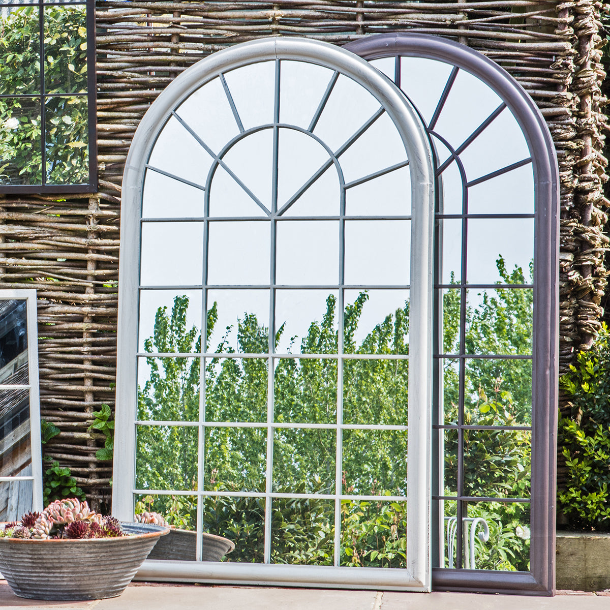 Orlanda Outdoor Mirror Ember 750x40x1310mm - WowCornwall