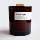 Passenger, smoke + leather premium soy candle - WowCornwall